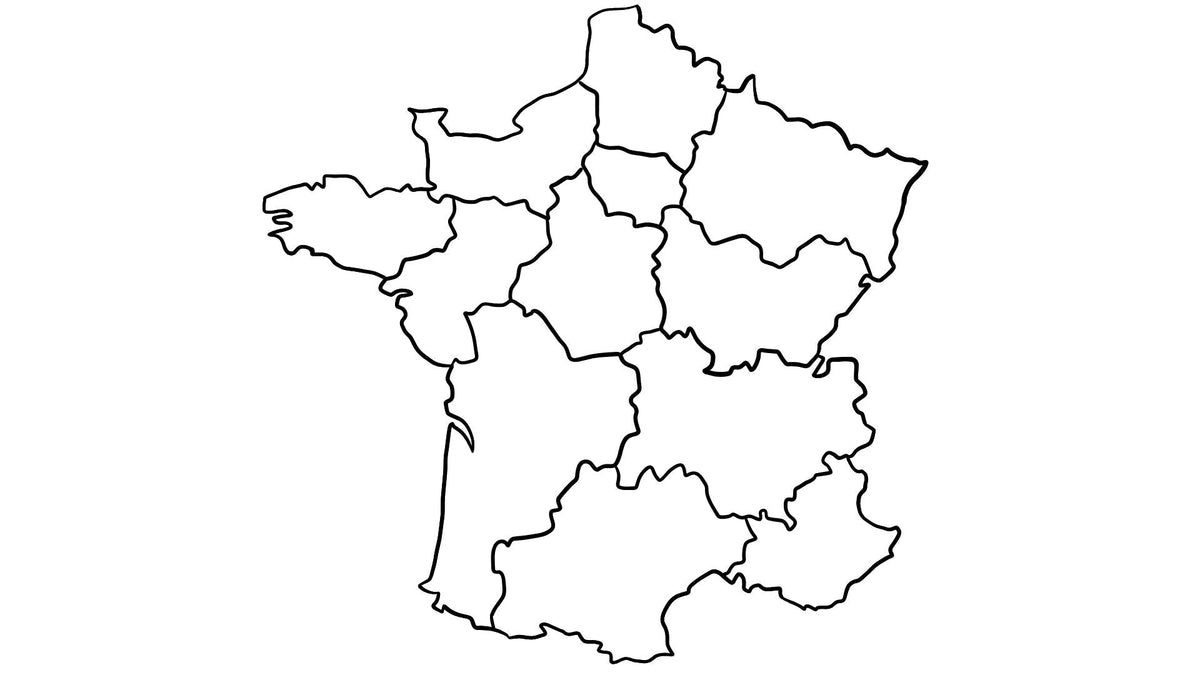 Carte de France Toit de Paris