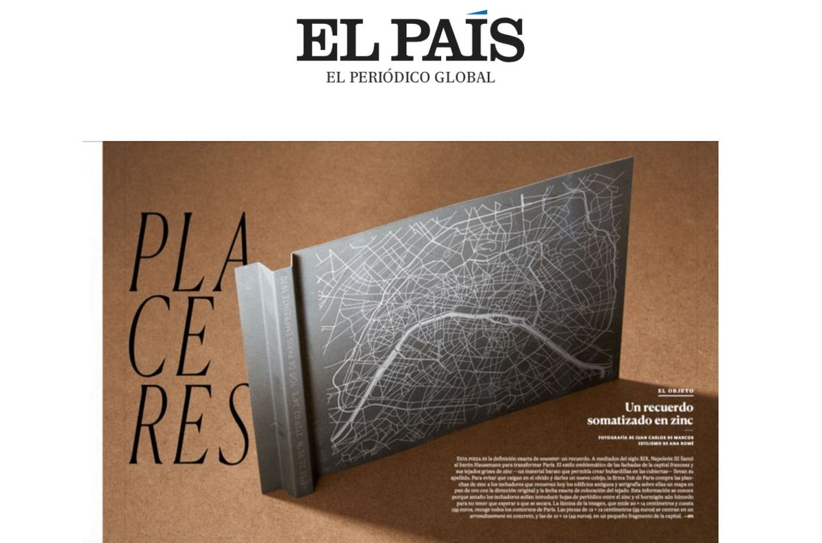 Article du quotidien El País consacré à Toit de Paris