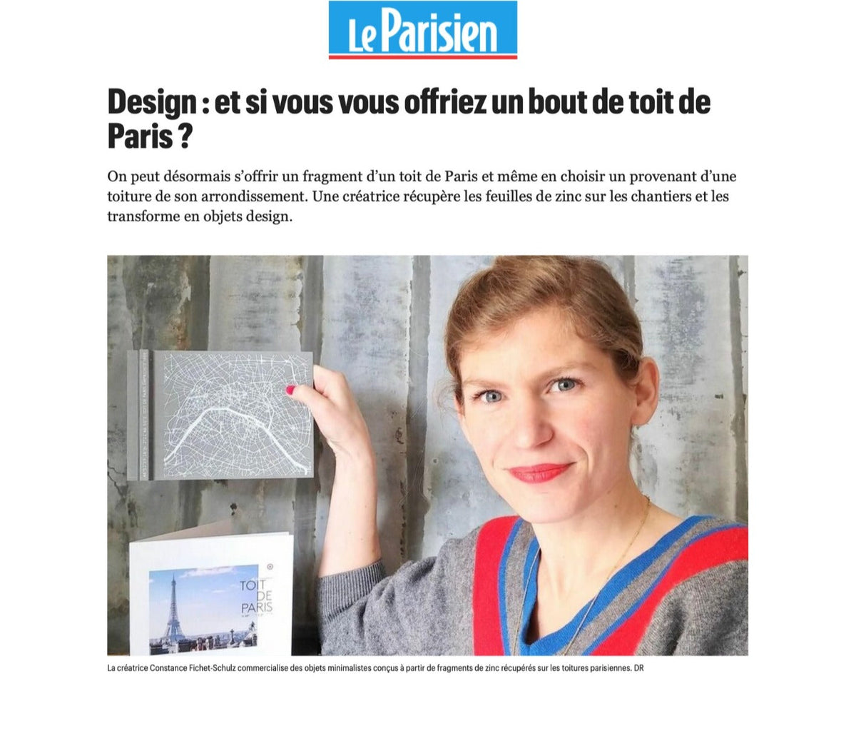 Article du Parisien consacré à Toit de Paris