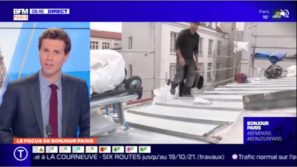 Reportage de BFM Paris sur Toit de Paris