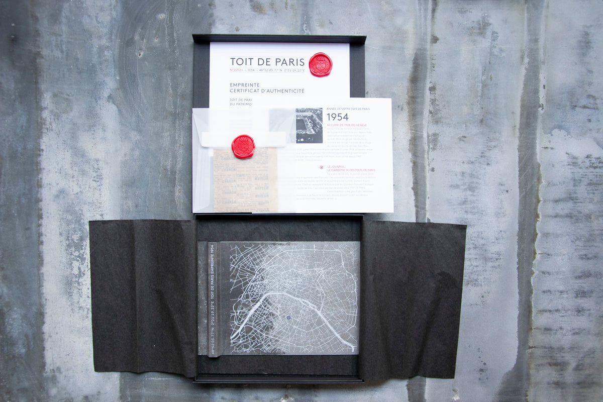 Coffret collector - Edition limitée 1968 - morceau de toit de Paris