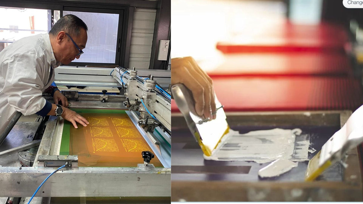 Façonnage et sérigraphie des matériaux de réemploi en atelier