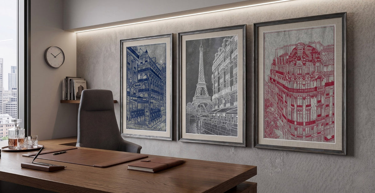 Triptyque bleu blanc rouge Zinc TP