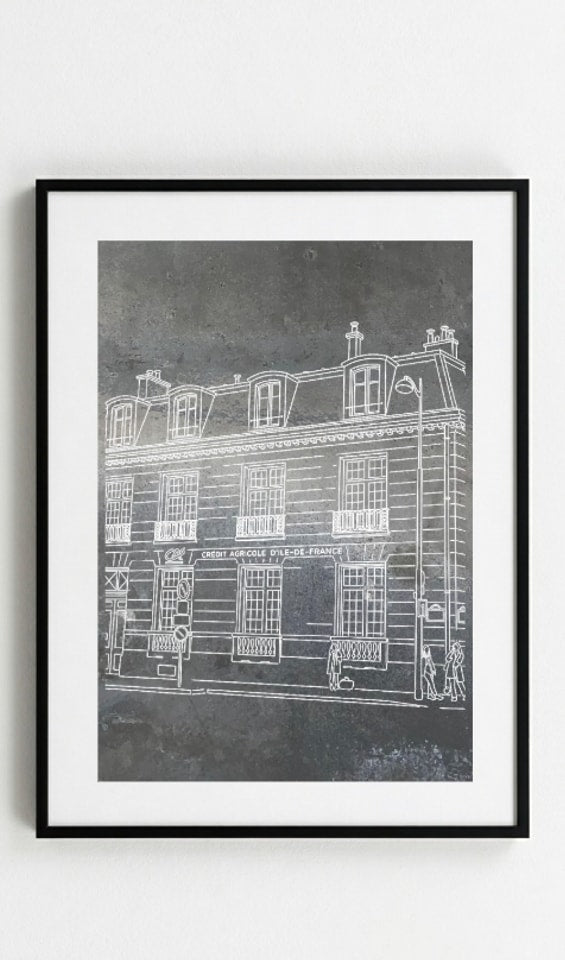 Cadre Zinc Toit de Paris