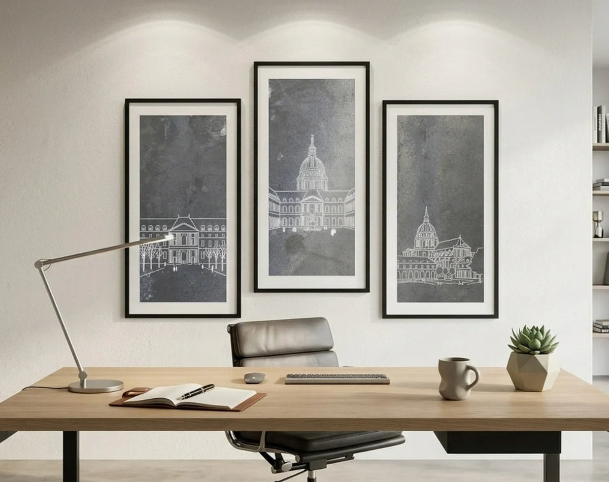 Triptyque Zinc Toit de Paris