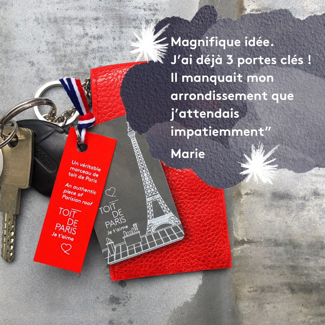 Porte-clé Tour Eiffel Toit de Paris