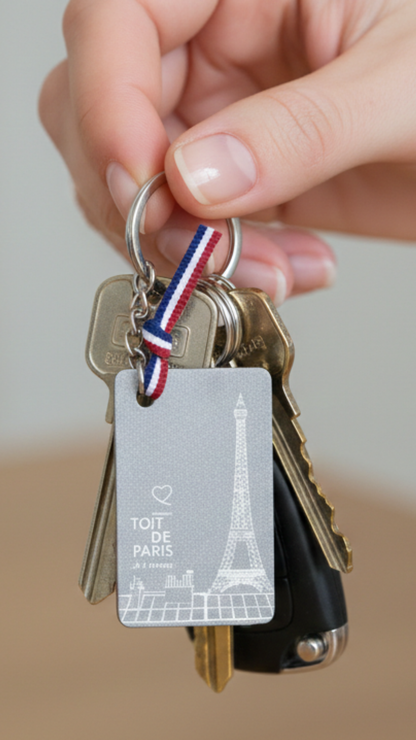 Porte-clé gravé Paris