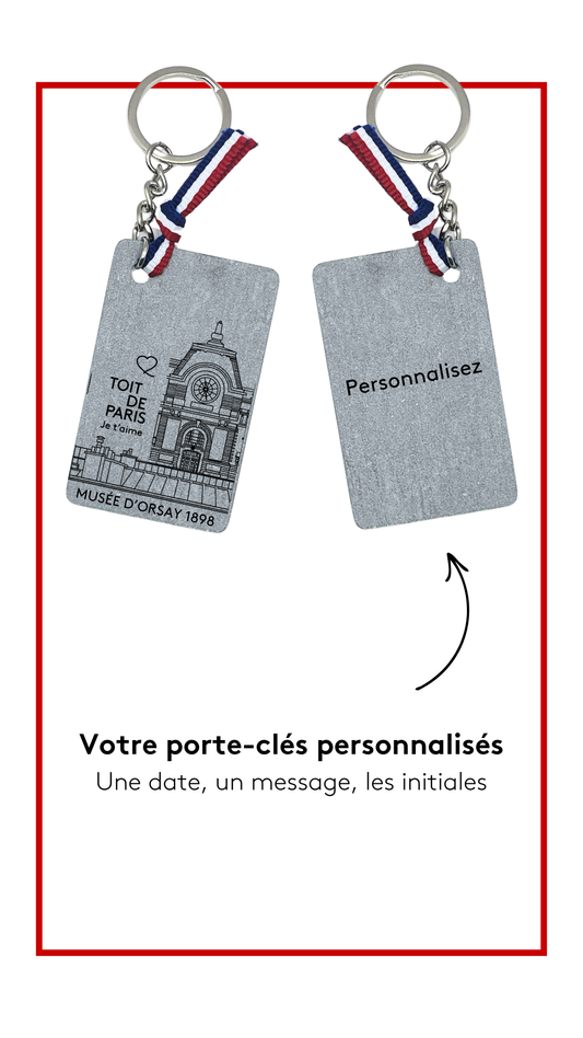 Porte-clé gravé Paris