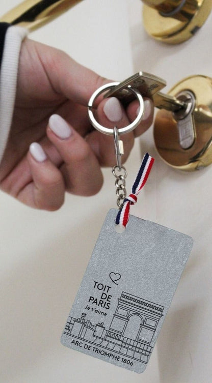 Porte-clé gravé Paris